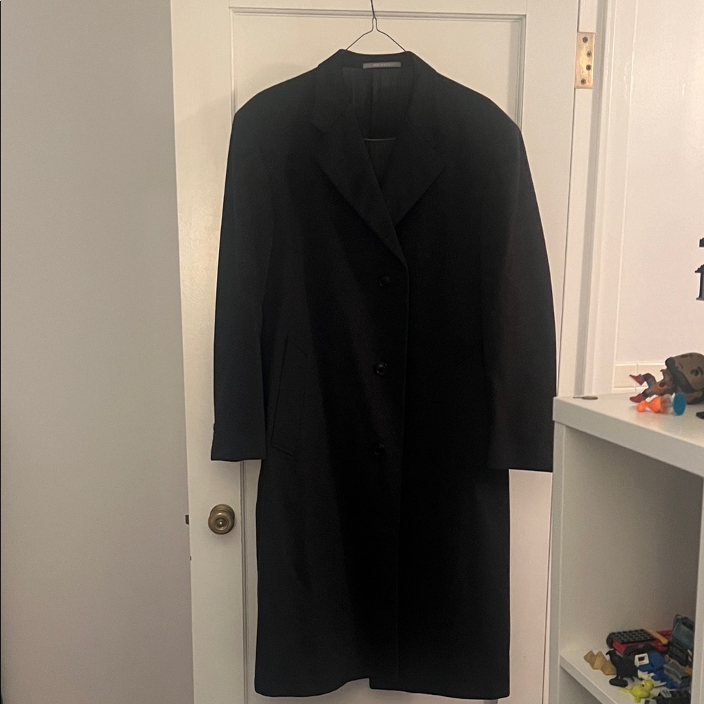 Hickey Freeman Classic Dark Trench Coat
